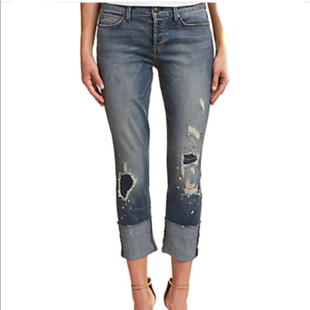 🍃💕NWT Level 99 Rip & Repair Jeweled Denim Jean